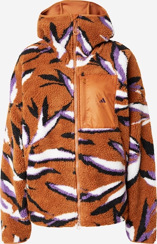 ADIDAS BY STELLA MCCARTNEY Fleece jacket in Brown: front