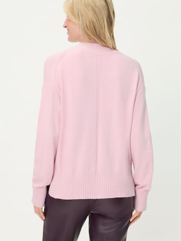 Olsen Feinstrickpullover, mit seitlichen Schlitzen am Saum in Pink