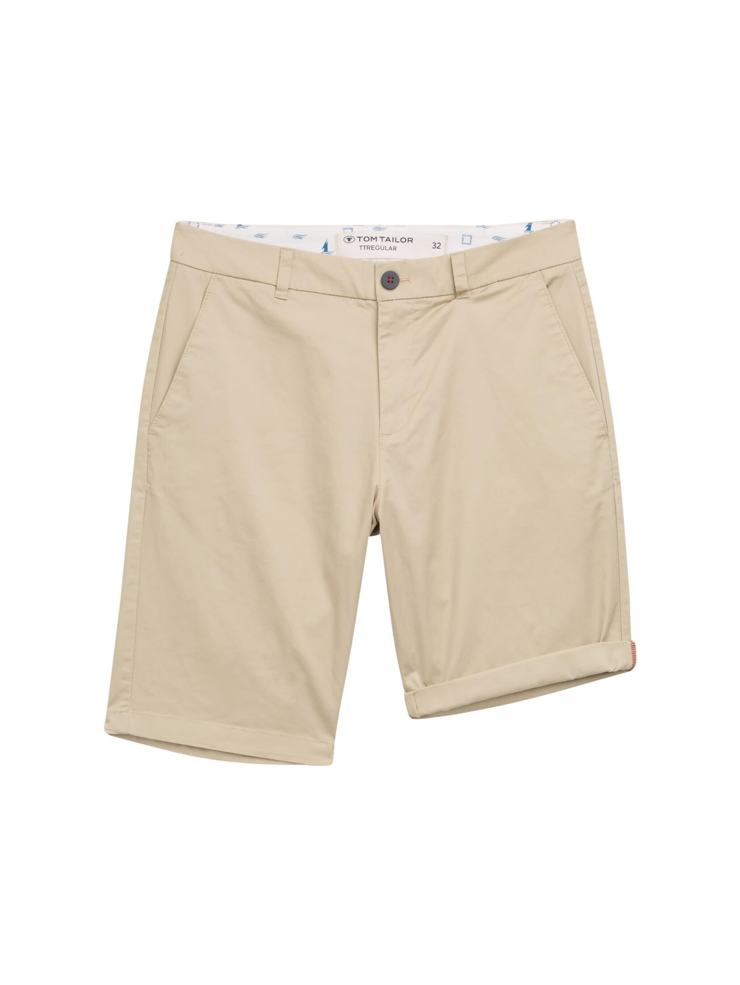 TOM TAILOR Shorts in Beige: Vorderseite