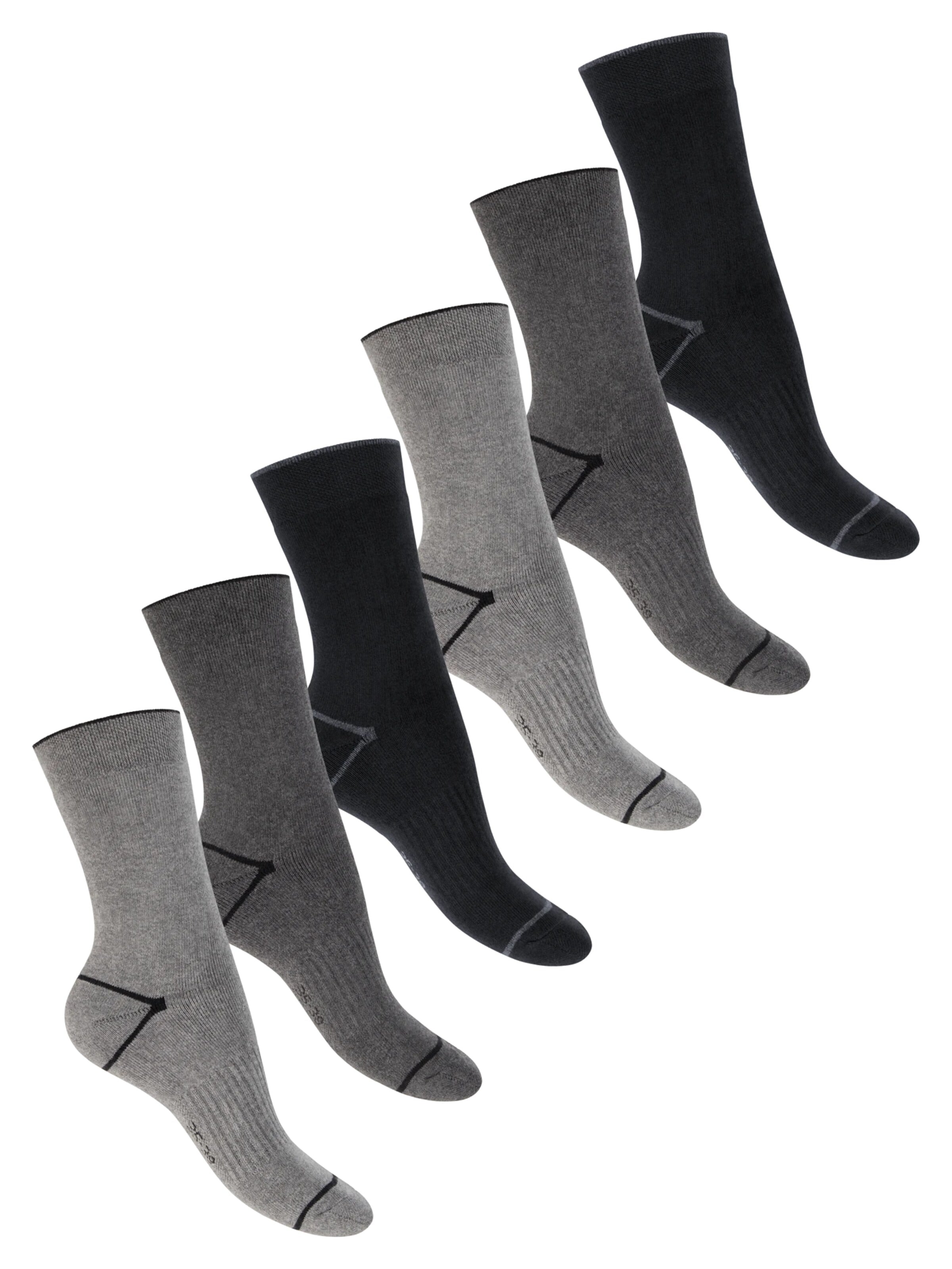 footstar Socks 'EVERYDAY!' in Grey: front