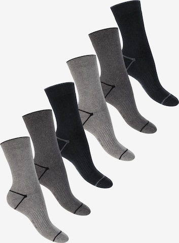 footstar Socks 'EVERYDAY!' in Grey: front