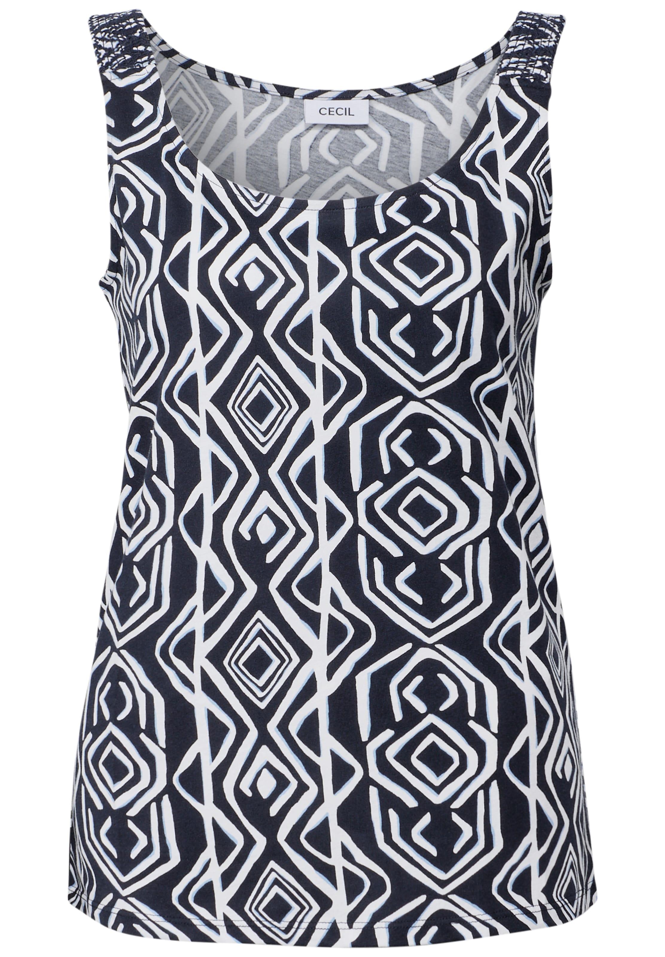 CECIL Top in Blau: Vorderseite