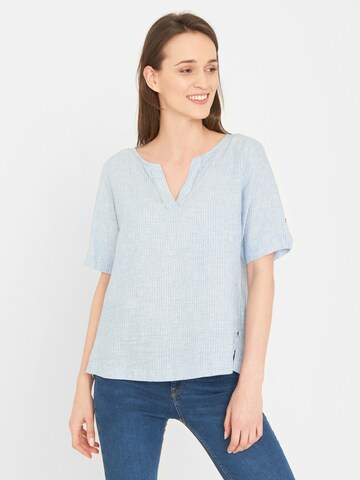 REDGREEN Blouse 'Agneta' in Blauw: voorkant