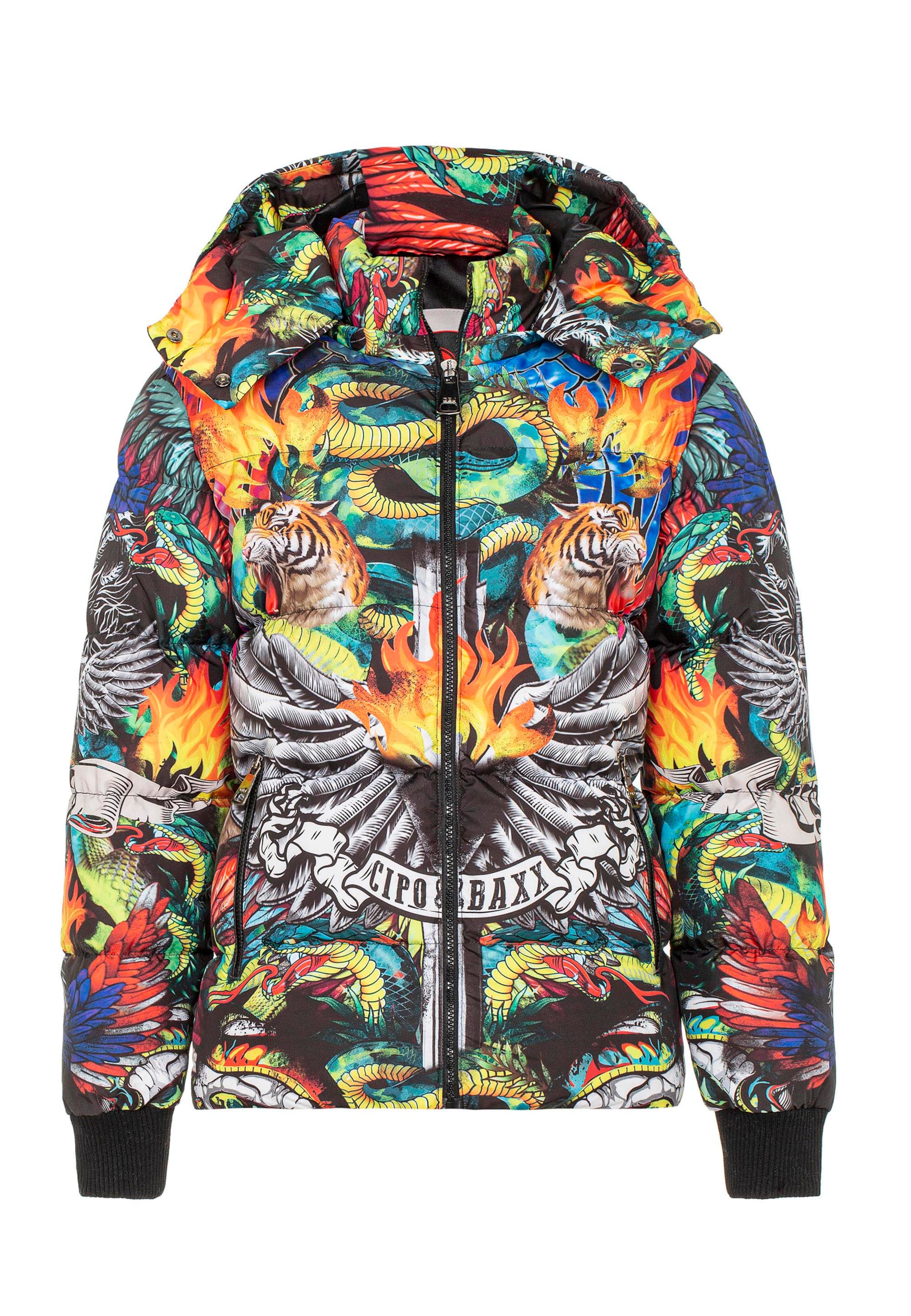 Frauen Jacken CIPO & BAXX Winterjacke in Mischfarben - NX61915 Frauen Jacken CIPO & BAXX Winterjacke in Mischfarben - NX61915