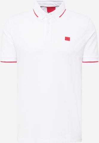 HUGO Red Μπλουζάκι 'Deresino' σε λευκό: μπροστά