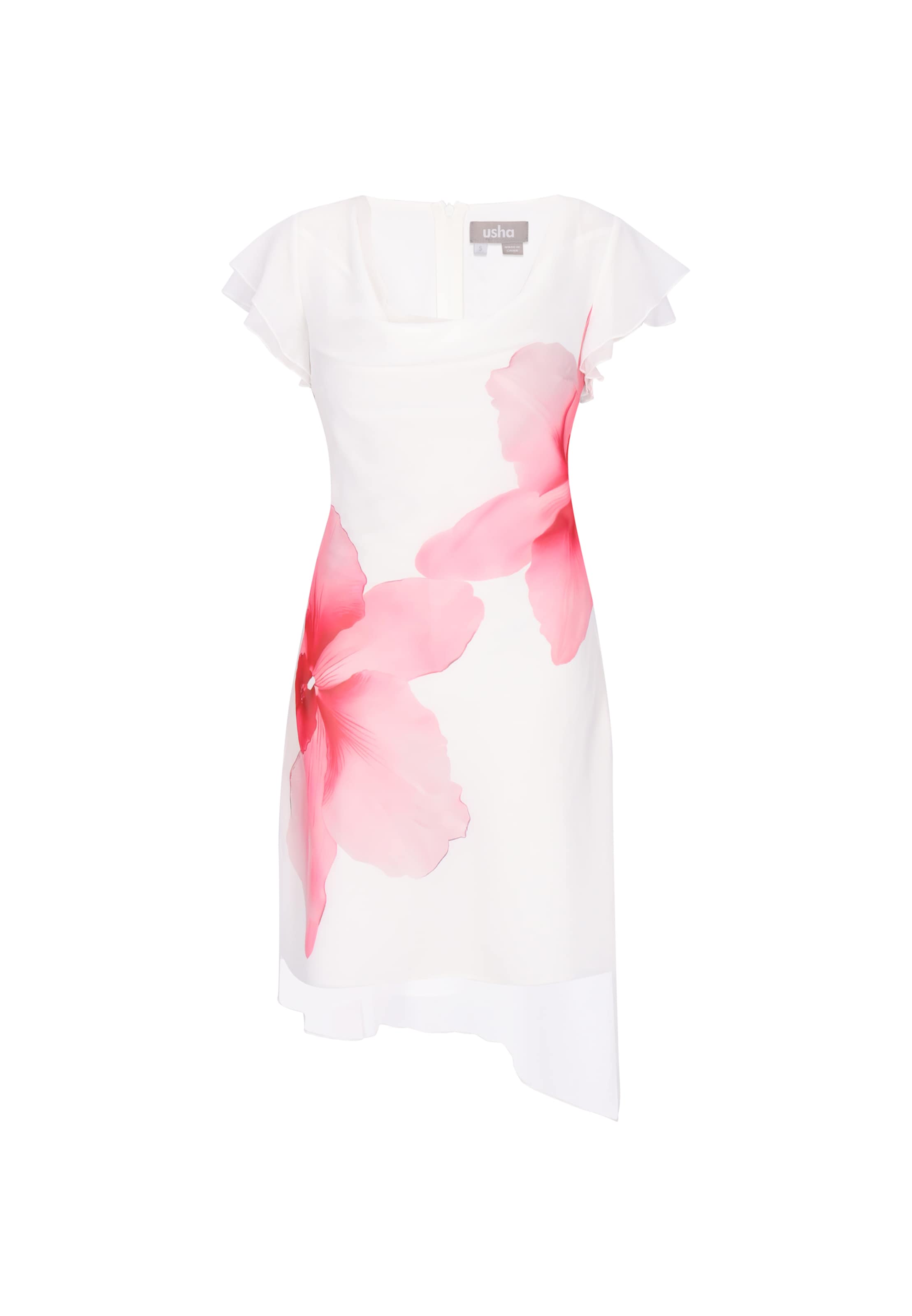 Usha - Vestido en blanco: frente