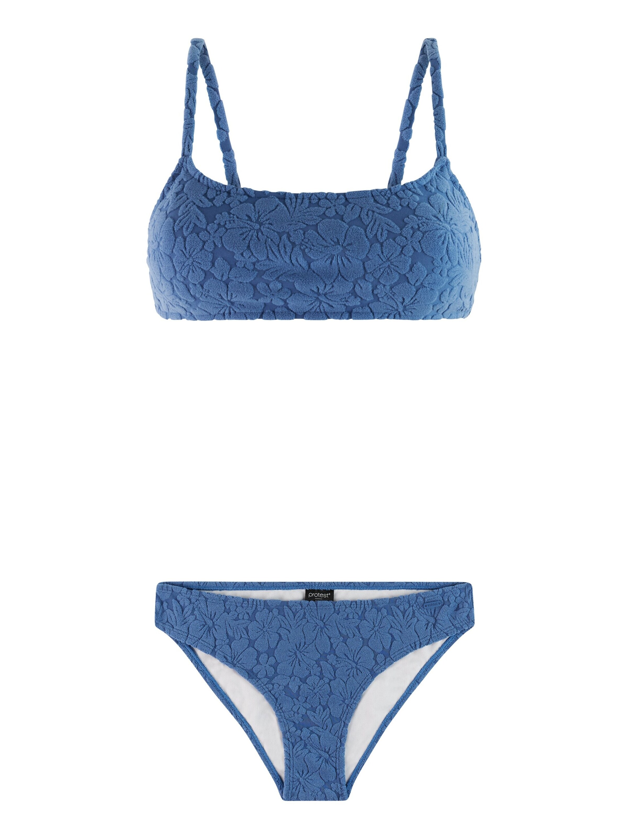 PROTEST Bustier Bikini 'PRTShizo' in Blauw: voorkant