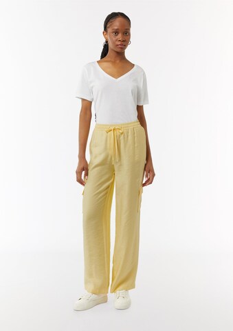 Regular Pantalon COMMA en jaune
