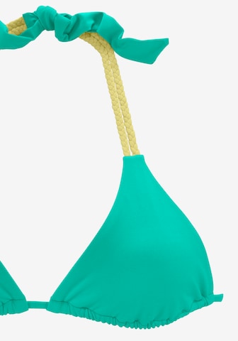 VENICE BEACH Triangle Bikini Top in Green