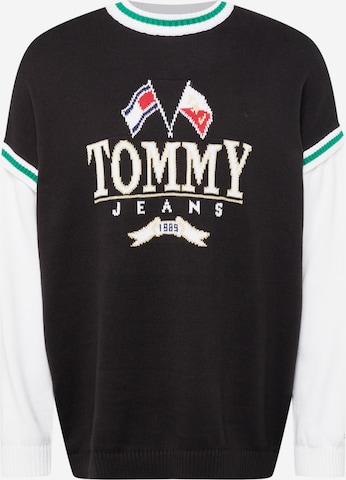 Pull-over 'Skater' Tommy Jeans en noir : devant