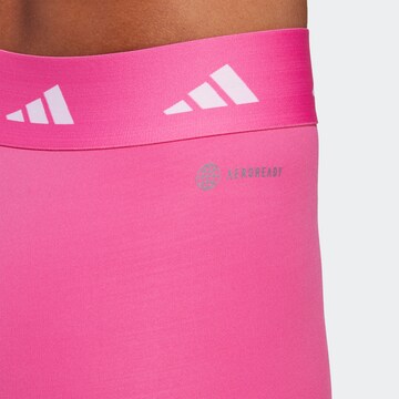 ADIDAS PERFORMANCE Skinny Sportbroek 'Techfit 3-Stripes' in Roze