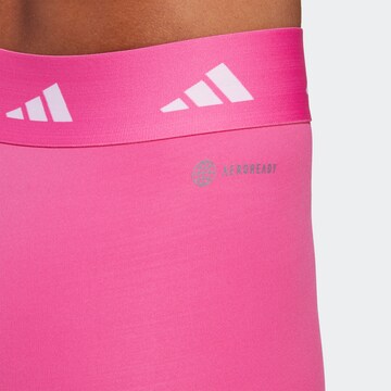 ADIDAS PERFORMANCE Skinny Sporthose 'Techfit 3-Stripes' in Pink