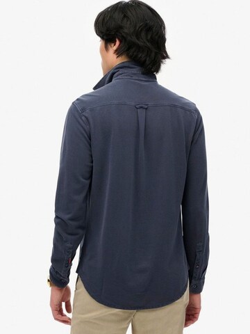 Superdry Regular fit Button Up Shirt in Blue