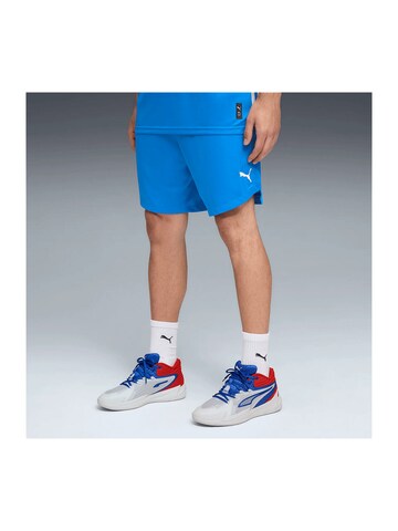 PUMA Regular Workout Pants 'Teamjaws Starter' in Blue