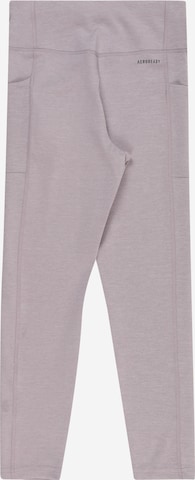 ADIDAS PERFORMANCE Skinny Sporthose in Lila