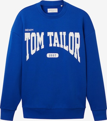 TOM TAILOR DENIM Μπλούζα φούτερ σε μπλε: μπροστά