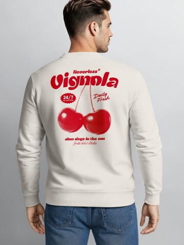 Neverless Sweatshirt 'Cherry Vignola' in Beige