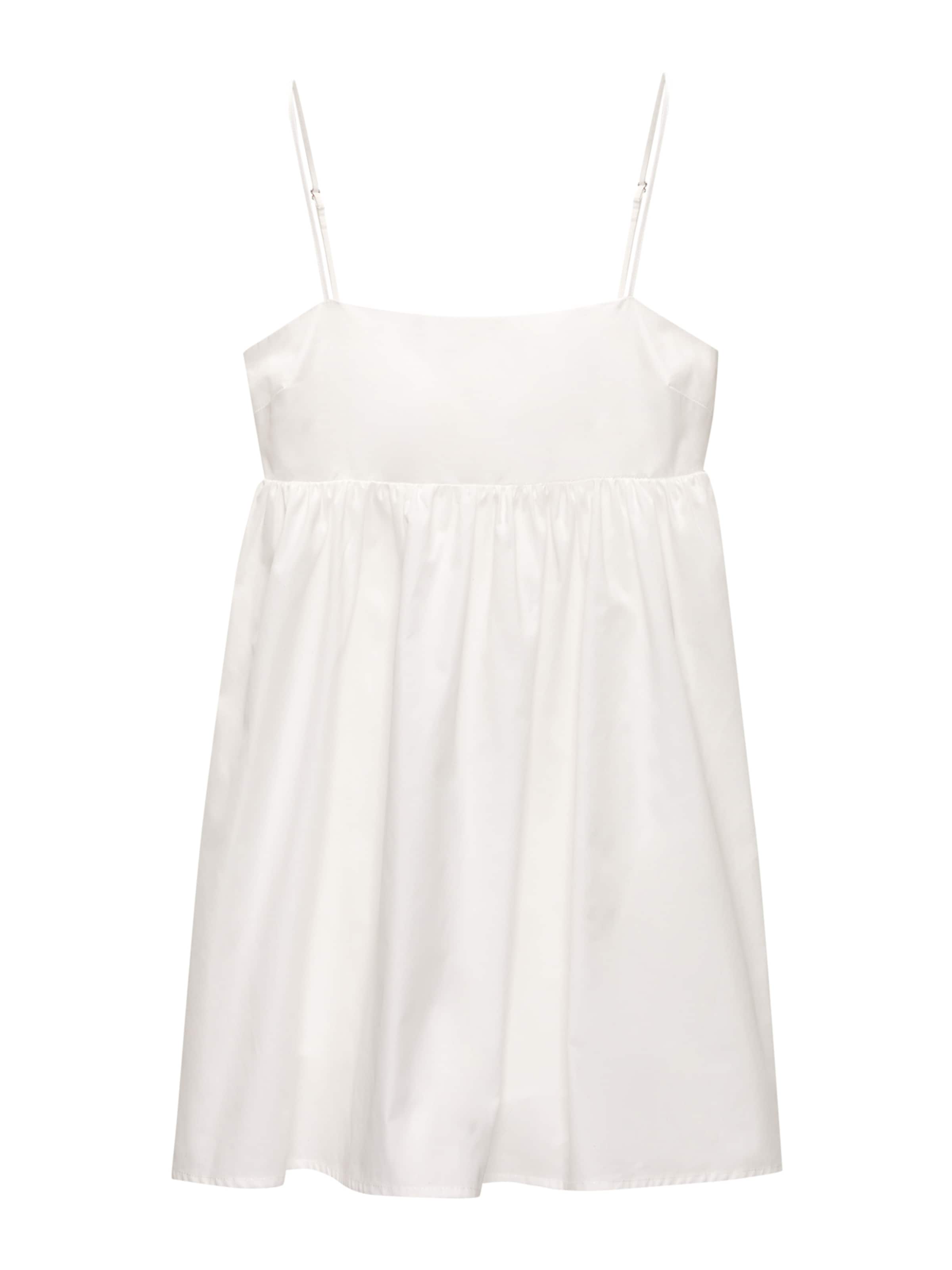 Rochie de vară de la Pull&Bear pe alb: față