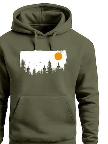 Neverless Sweatshirt 'Forest' in Grün