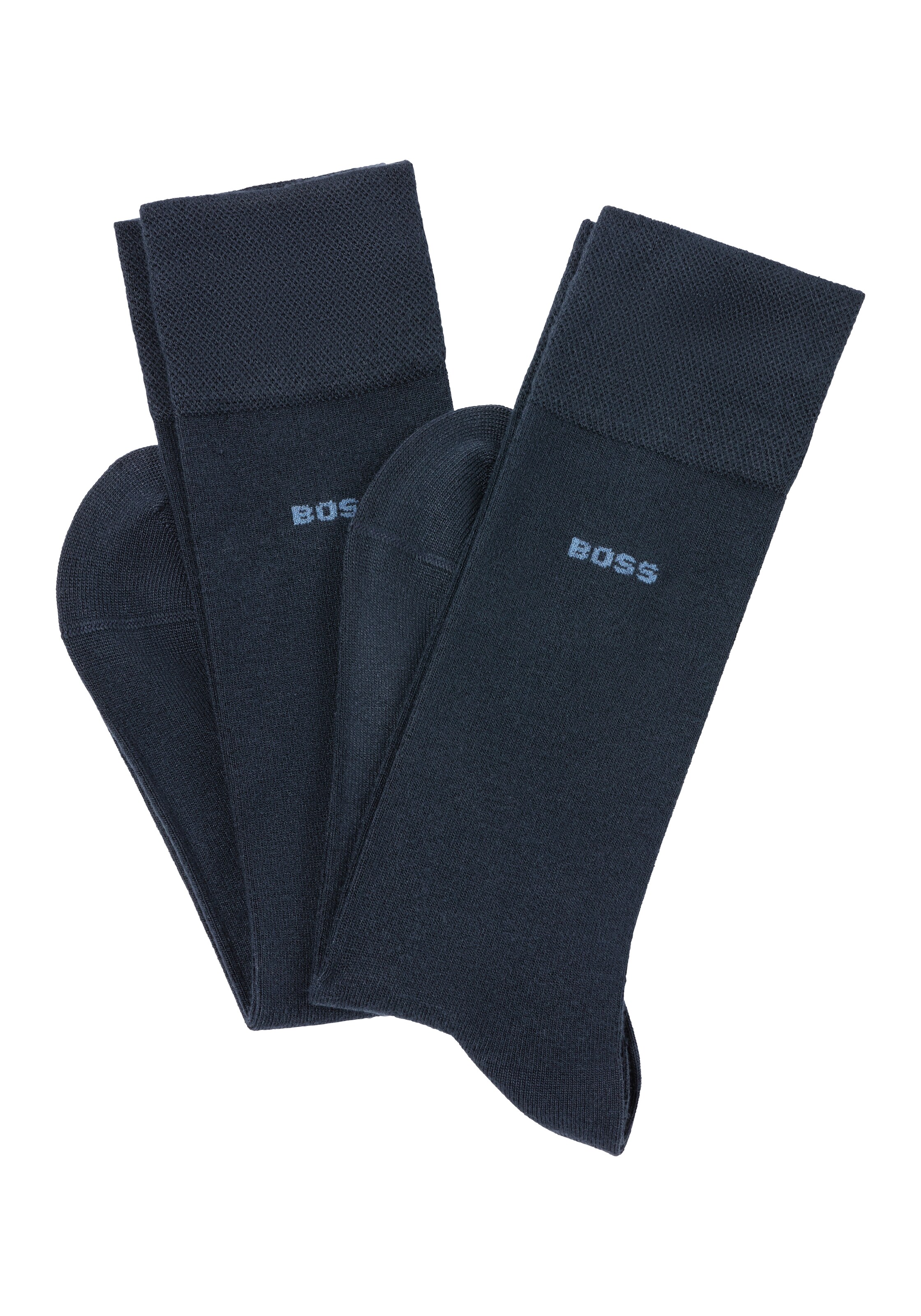 BOSS Socks in Blue: front