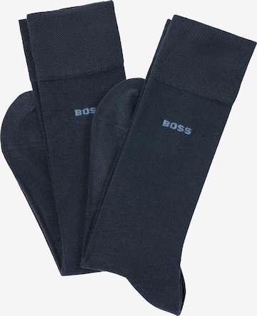 BOSS Socks in Blue: front