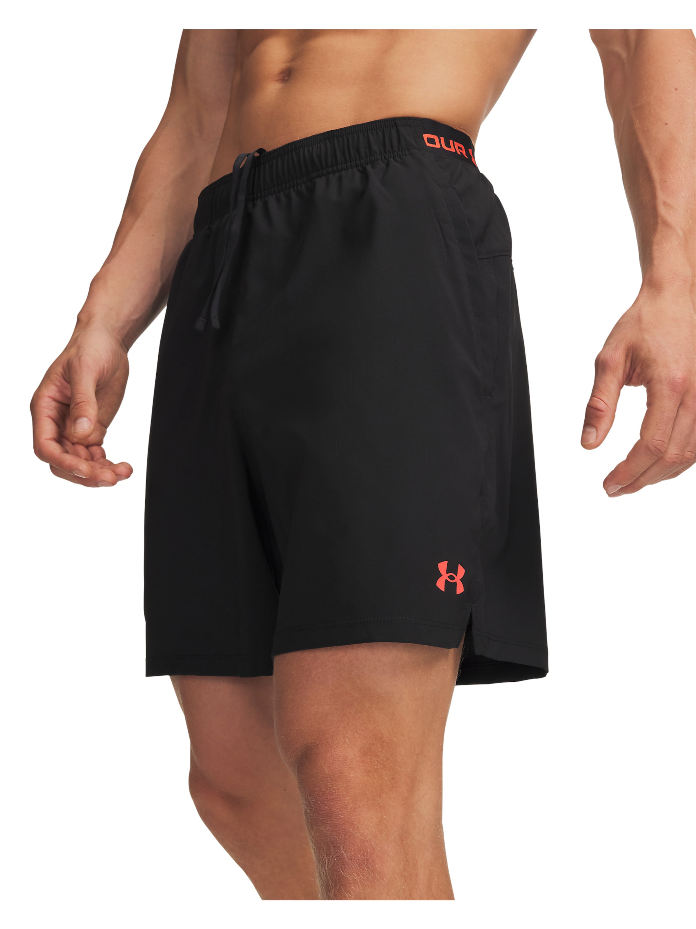 UNDER ARMOUR Regular Sportbroek in Zwart: voorkant