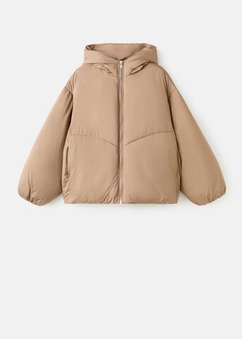 MANGO Wintermantel 'Anorak Oat' in Beige