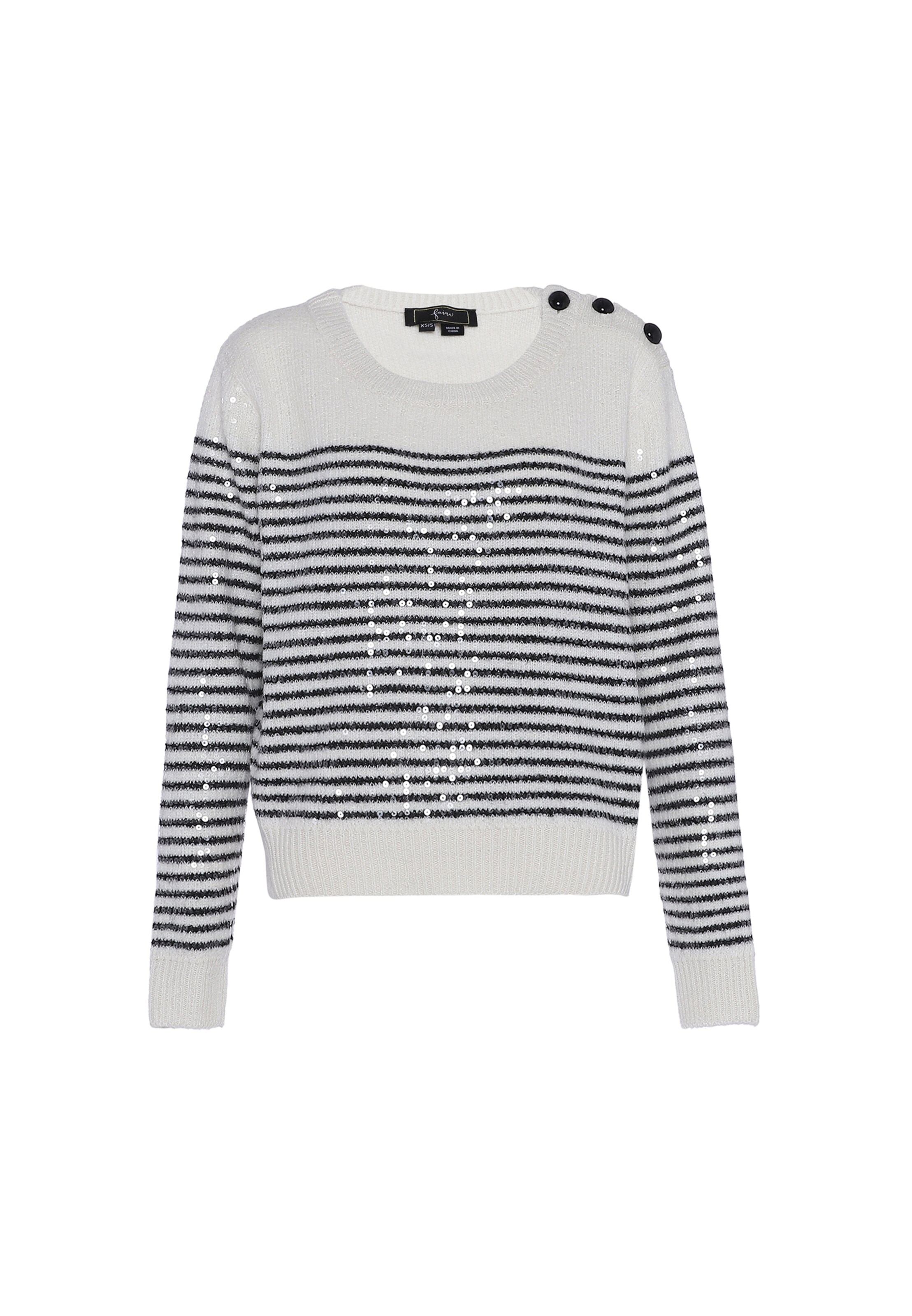 faina Pullover in Weiß: Vorderseite