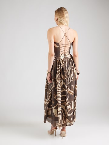 Robe Bardot en marron