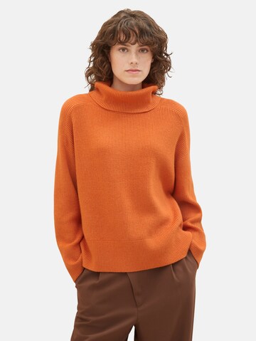 TOM TAILOR Pullover in Orange: predná strana