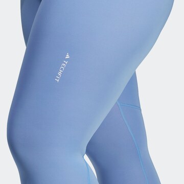 ADIDAS PERFORMANCE Skinny Sporthose 'Techfit ' in Blau