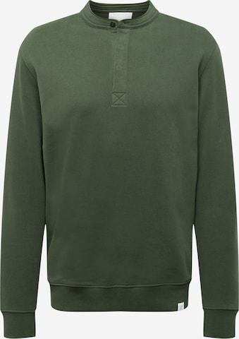 NOWADAYS Sweatshirt 'Grandad' in Groen: voorkant