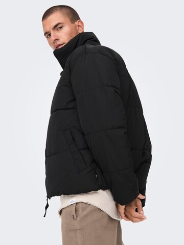 Only & Sons Winter Jacket 'Everett' in Black