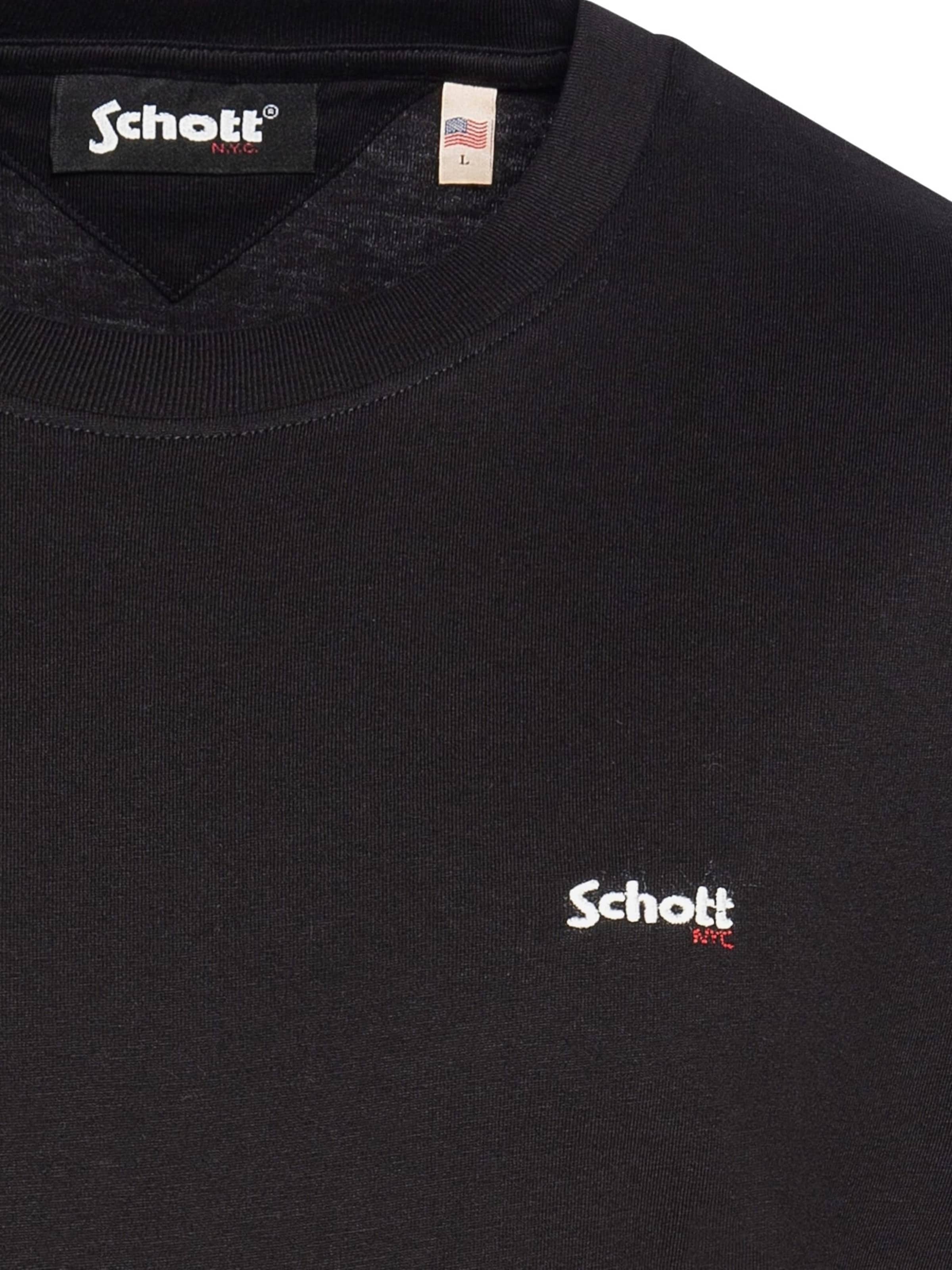 Schott NYC Тениска 'Claw' в черно