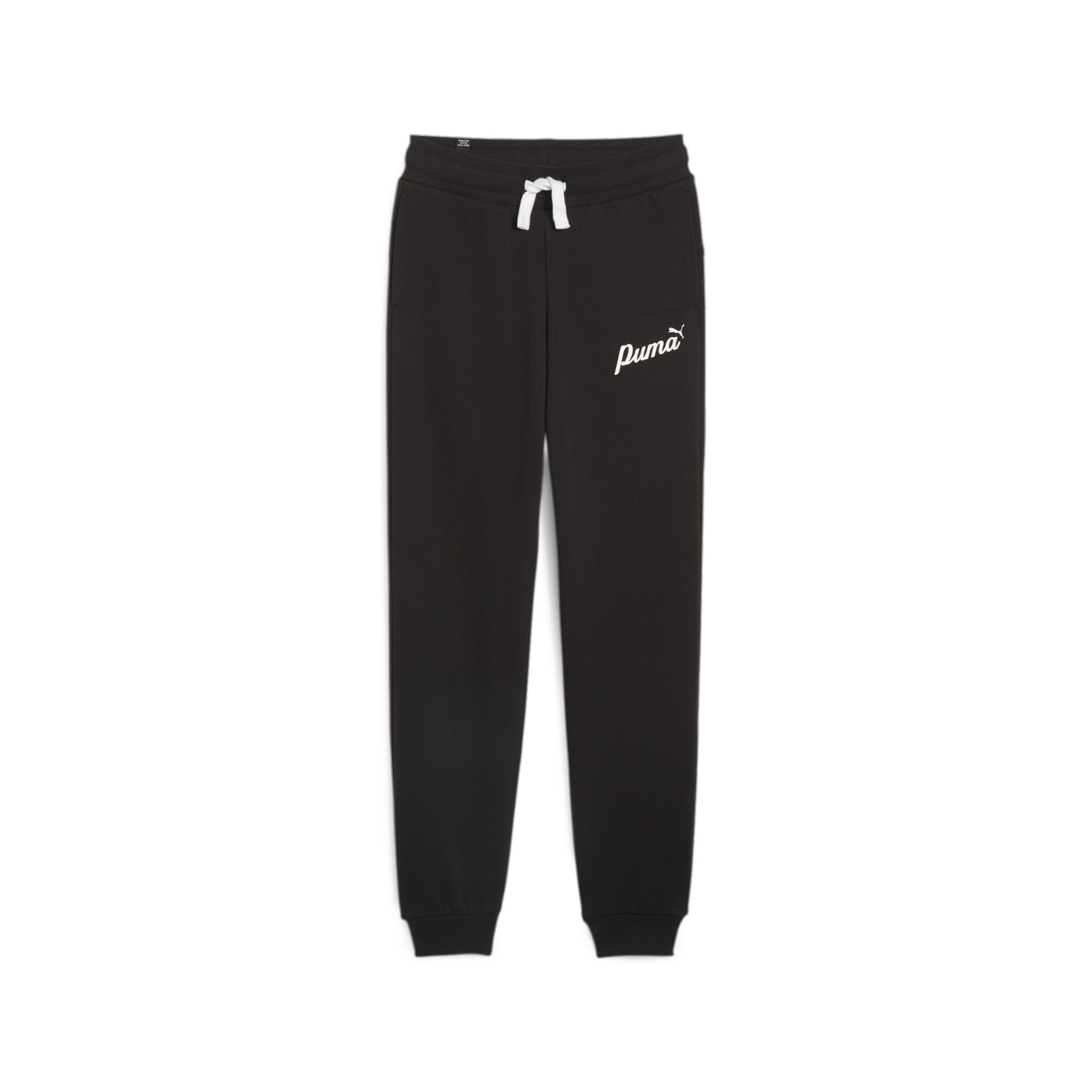 PUMA Tapered Pants 'Ess+' in Black: front