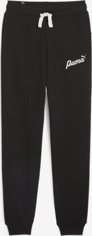 PUMA Tapered Pants 'Ess+' in Black: front
