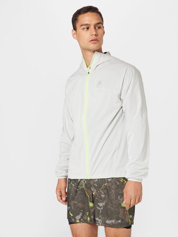 ODLO Athletic Jacket in Grey: front