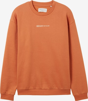 TOM TAILOR DENIM Sweatshirt in Orange: front