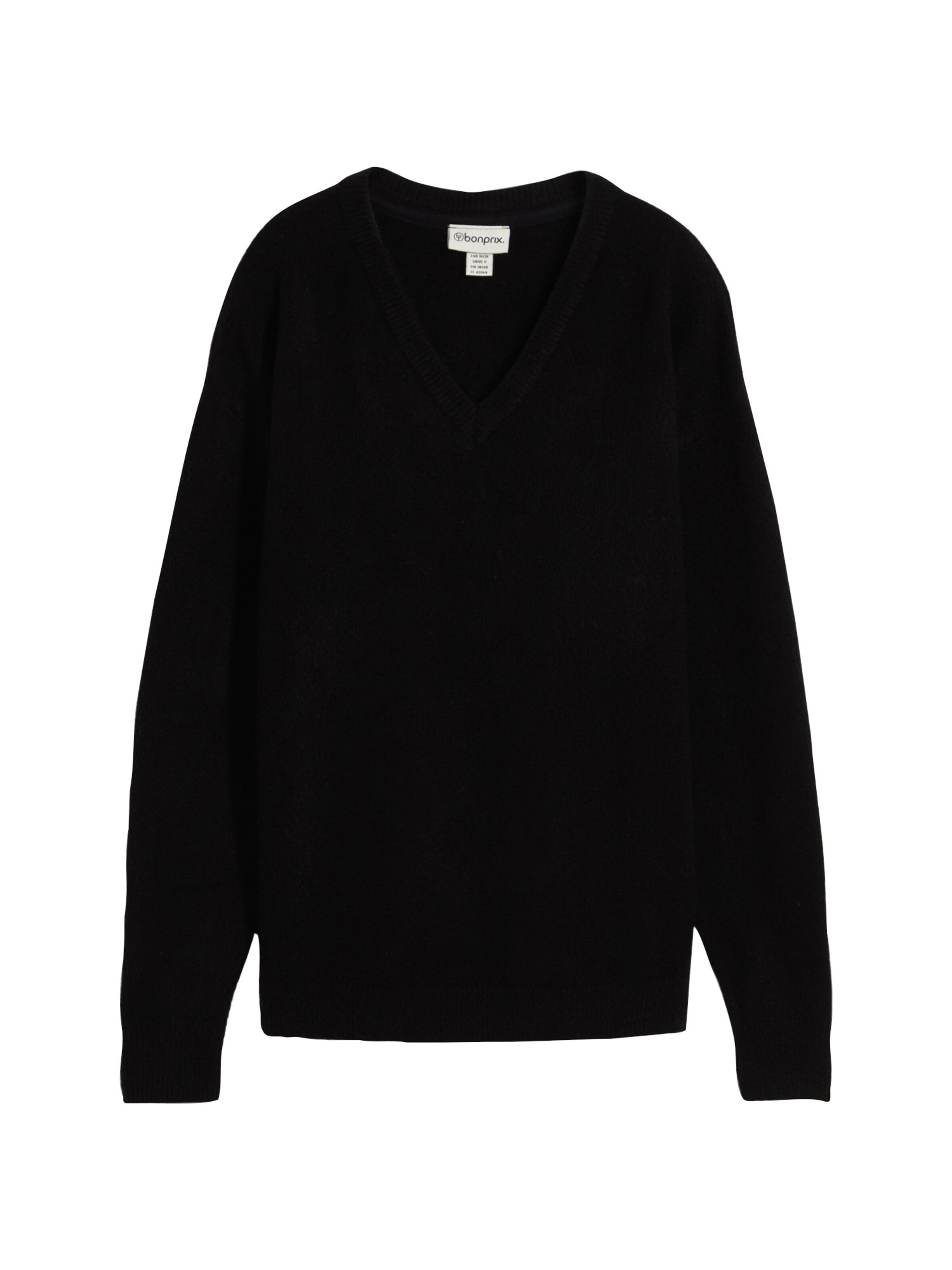 Pull-over oversize bonprix en noir : devant