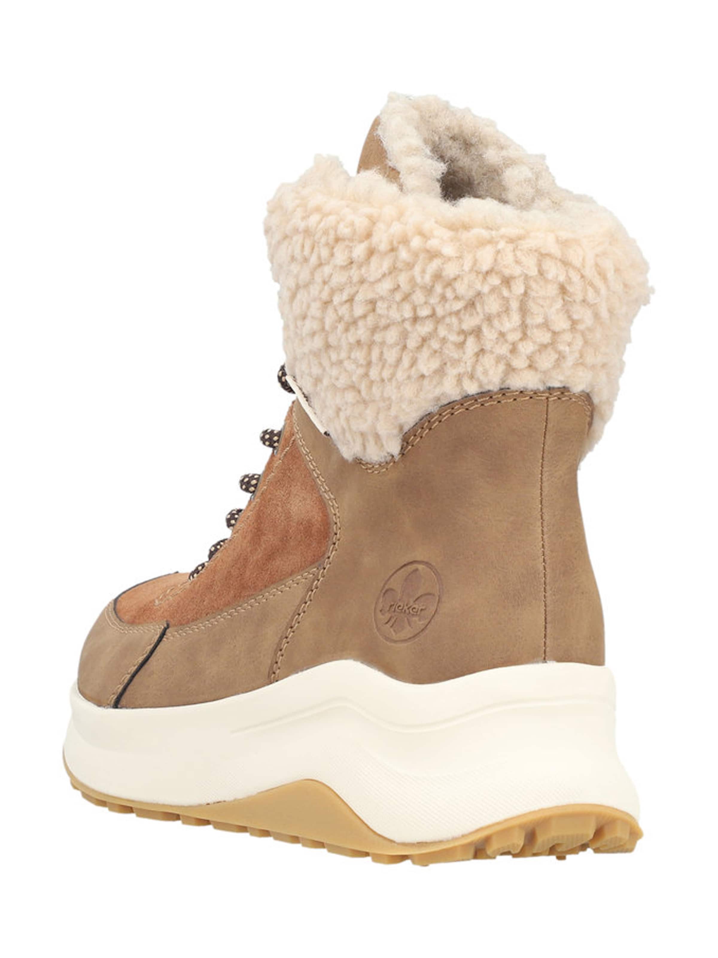 brūns Rieker Sienamie zābaki