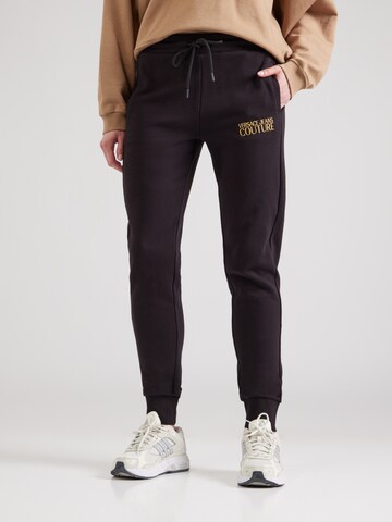 Effilé Pantalon Versace Jeans Couture en noir : devant