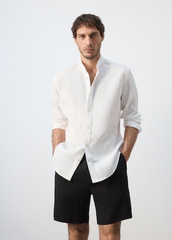 MANGO MAN Regular fit Button Up Shirt 'Chennai' in White: front