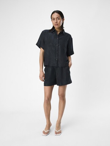 OBJECT Regular Pleat-front trousers 'HANNIMA' in Black