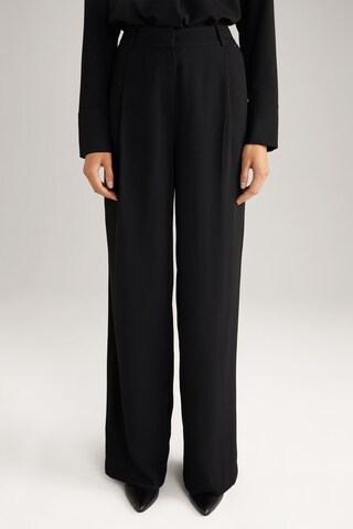 JOOP! Loose fit Pleated Pants in Black: front