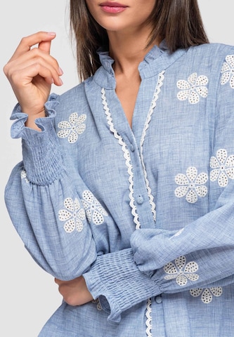Ombre Blouse in Blue