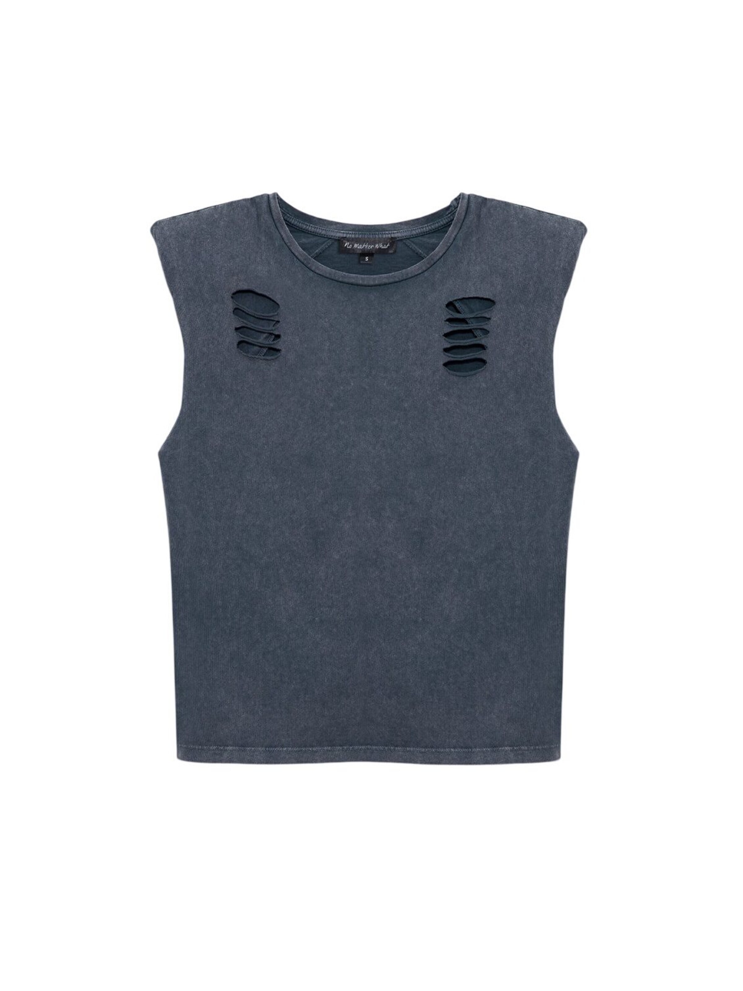 No Matter What Shirt in Grijs: voorkant