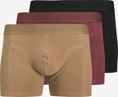 Boxer trumpikės 'JACOrdinary' iš JACK & JONES, spalva – brokato spalva / vyšninė spalva / juoda, Prekių apžvalga