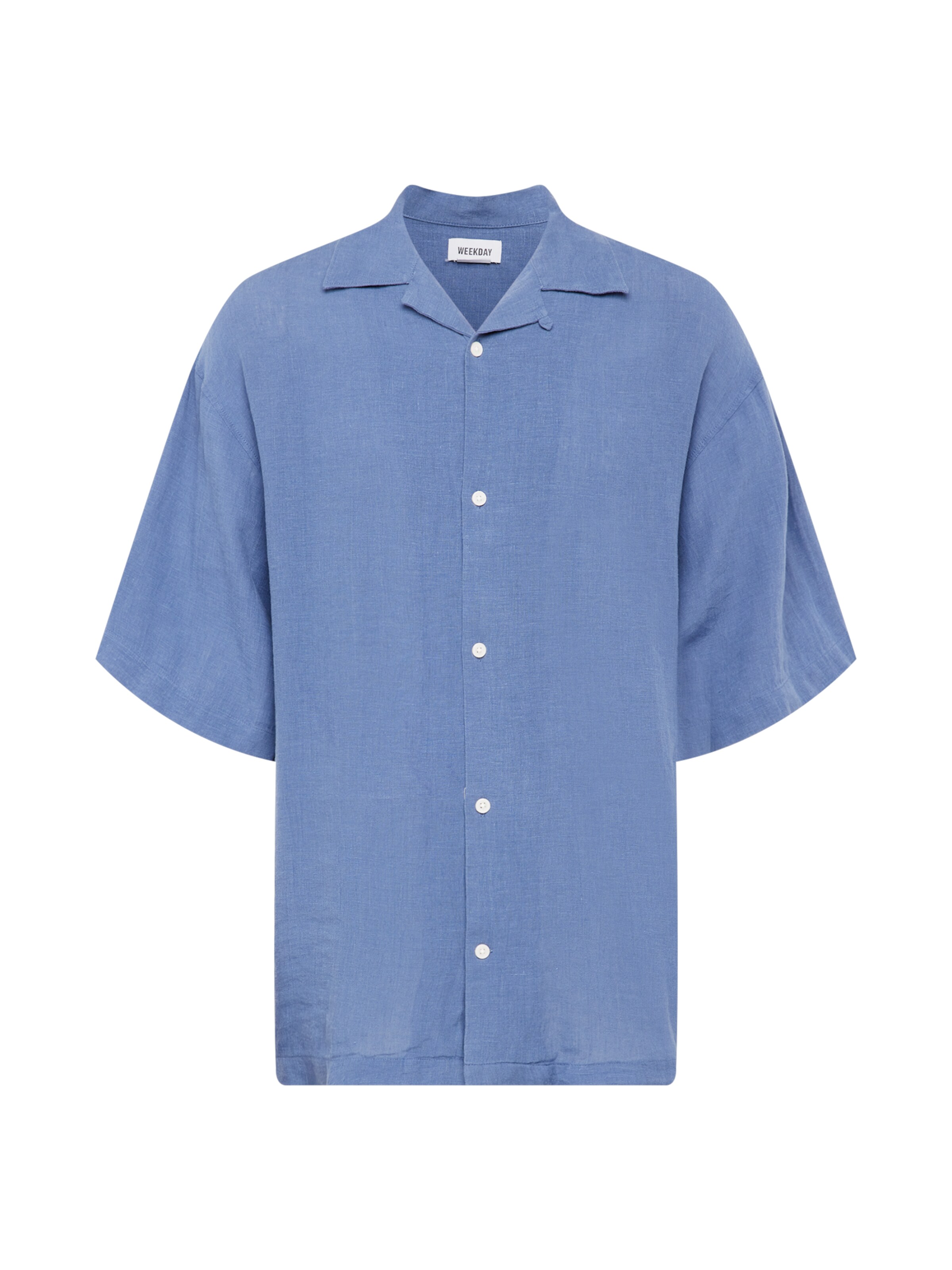 WEEKDAY Comfort Fit Hemd in Blau: Vorderseite