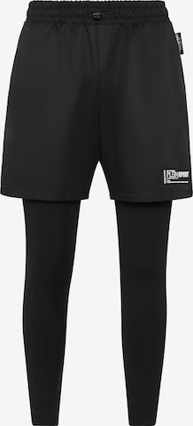 Plein Sport - Skinny Pantalón deportivo en negro: frente