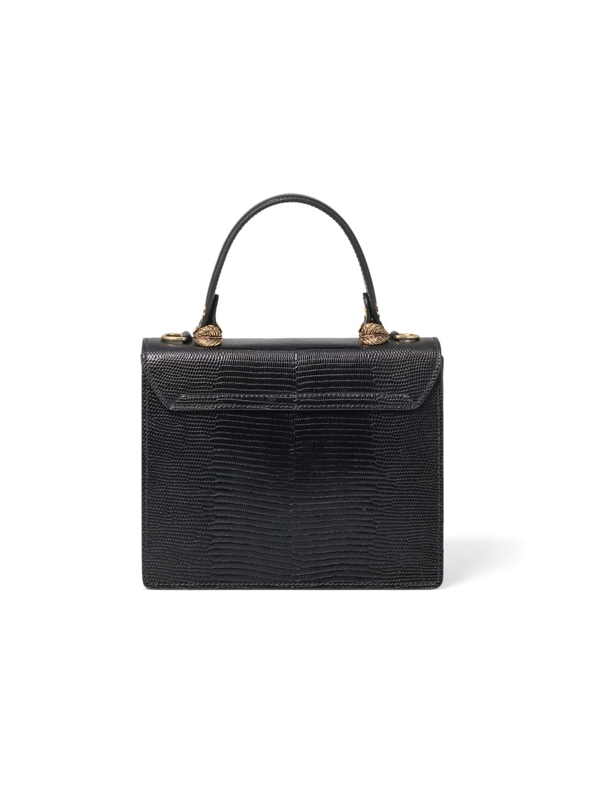 Braccialini - Bolso de mano 'Audrey Lyzard Rosa' en negro